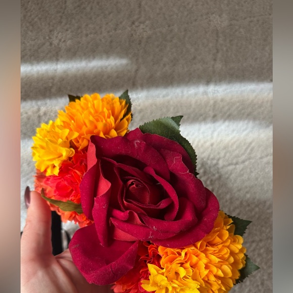 Halloween costume day of the dead Dia De Los Muertos 2 piece - skirt & headband - Picture 6 of 13